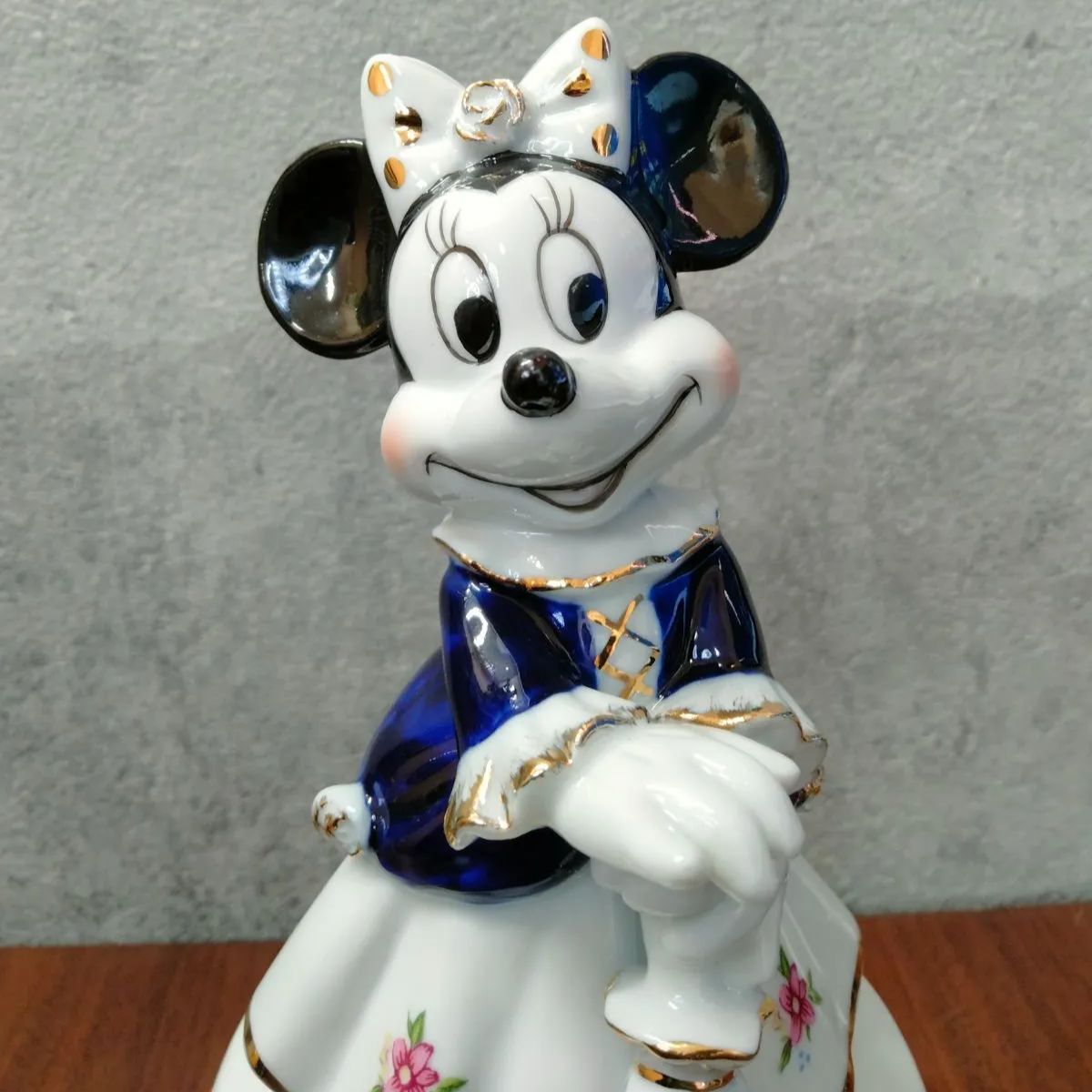 ミニーちゃん オルゴール sankyo ディズニー 陶器 ヴィンテージ