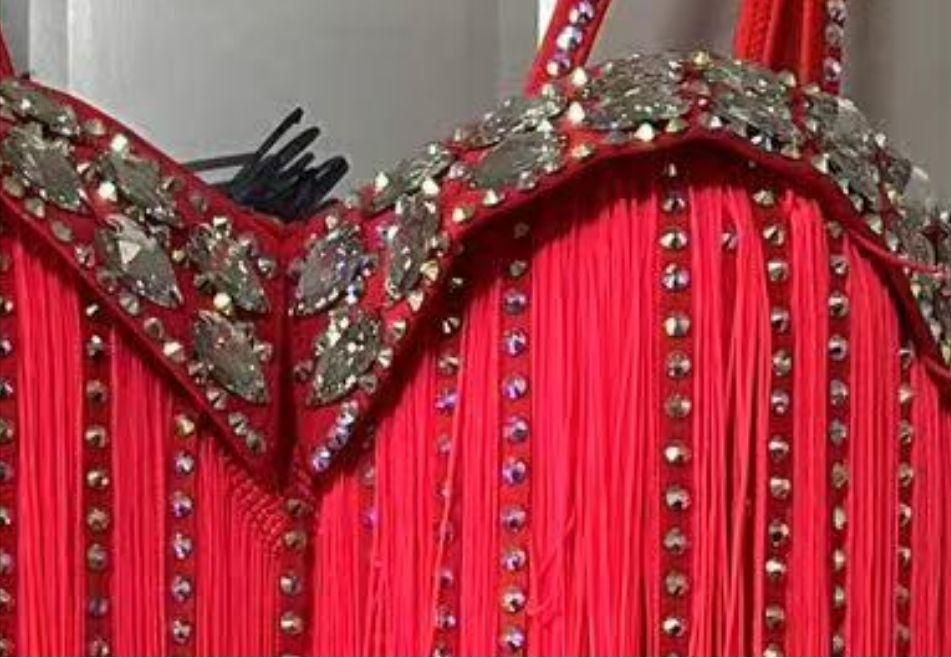 新品未使用オーダーメイド 社交ダンス衣装 ラテンワンピースドレス