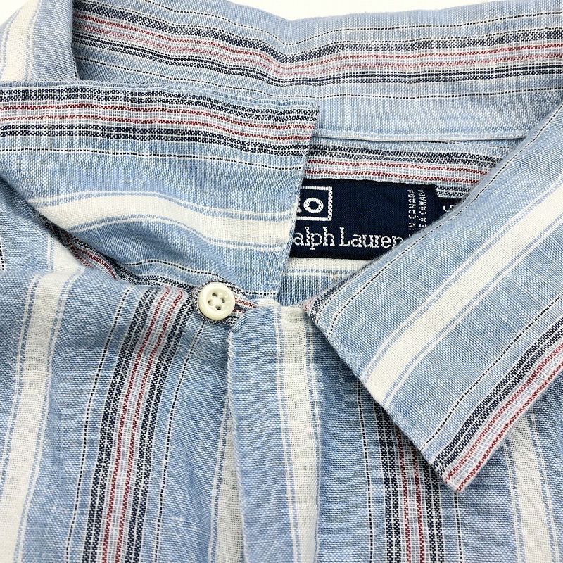 Ralph Lauren オープンカラー カナダ製 XL 