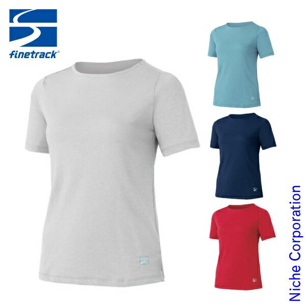 【新品】 ファイントラック ラミースピンクールT レディース [FOW0202] (L RN ロイヤルネイビー)