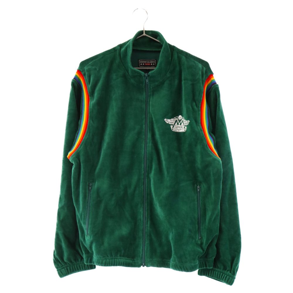 SUPREME (シュプリーム) 21SS×HYSTERIC GLAMOUR Velour Track Jacket ヒステリックグラマー  ベロアトラックジャケット グリーン