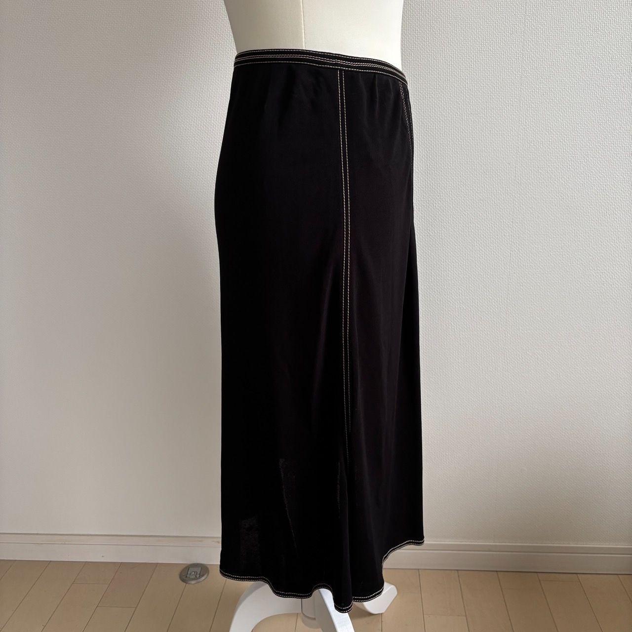 美品】エルメス HERMES プリーツスカート ミニ ステッチ 36 日本サイズ  