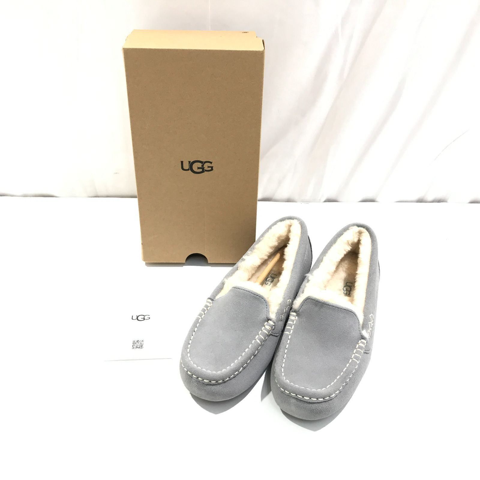 新品 未使用 UGG ANSLEY アグ アンスレー 24cm グレー 欠品有【七重浜 