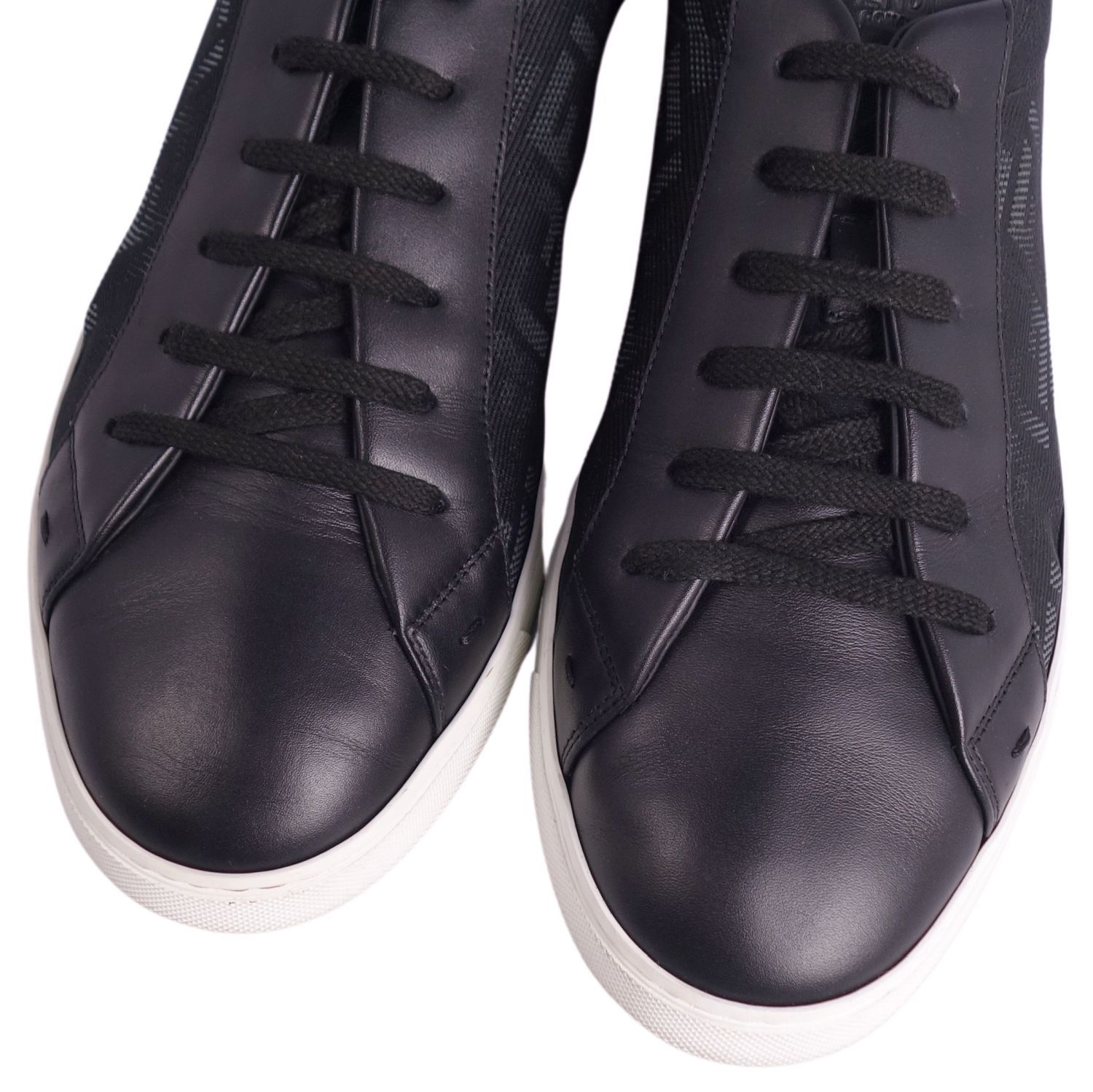 FENDI / ローカットスニーカー/--/BLK/レザー 美品 フェンディ FENDI スニーカー ローカットスニーカー ズッカ柄