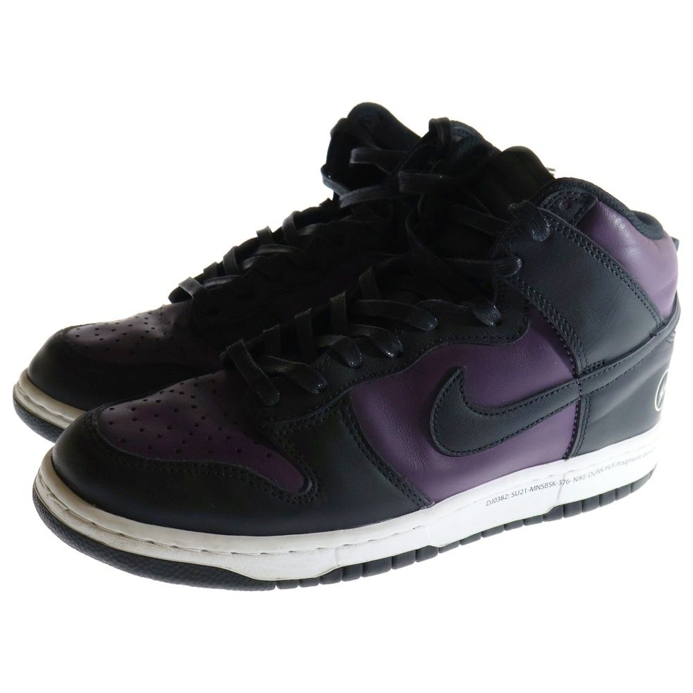 Nike Dunk ブラック/パープル スニーカー NIKE (ナイキ) ×FRAGMENT DUNK HIGH CITY PACK BEIJING