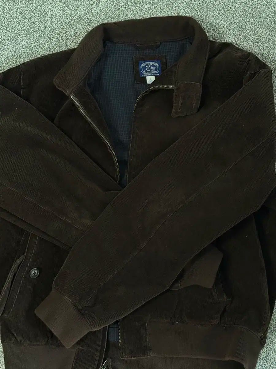 J.Crew J.クルー 茶色 コーデュロイ ハリントンジャケット ジャケット L