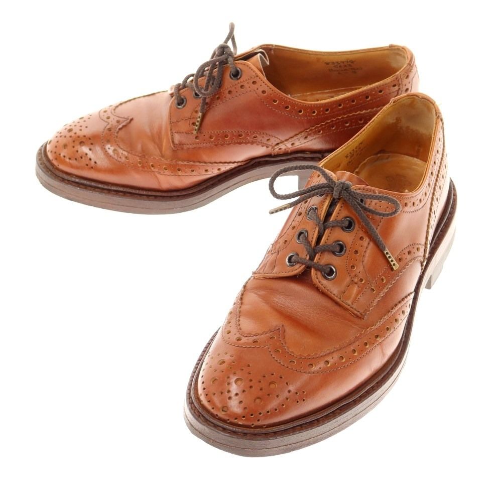 トリッカーズ(Tricker's)6-5ウイングチップ マロン-