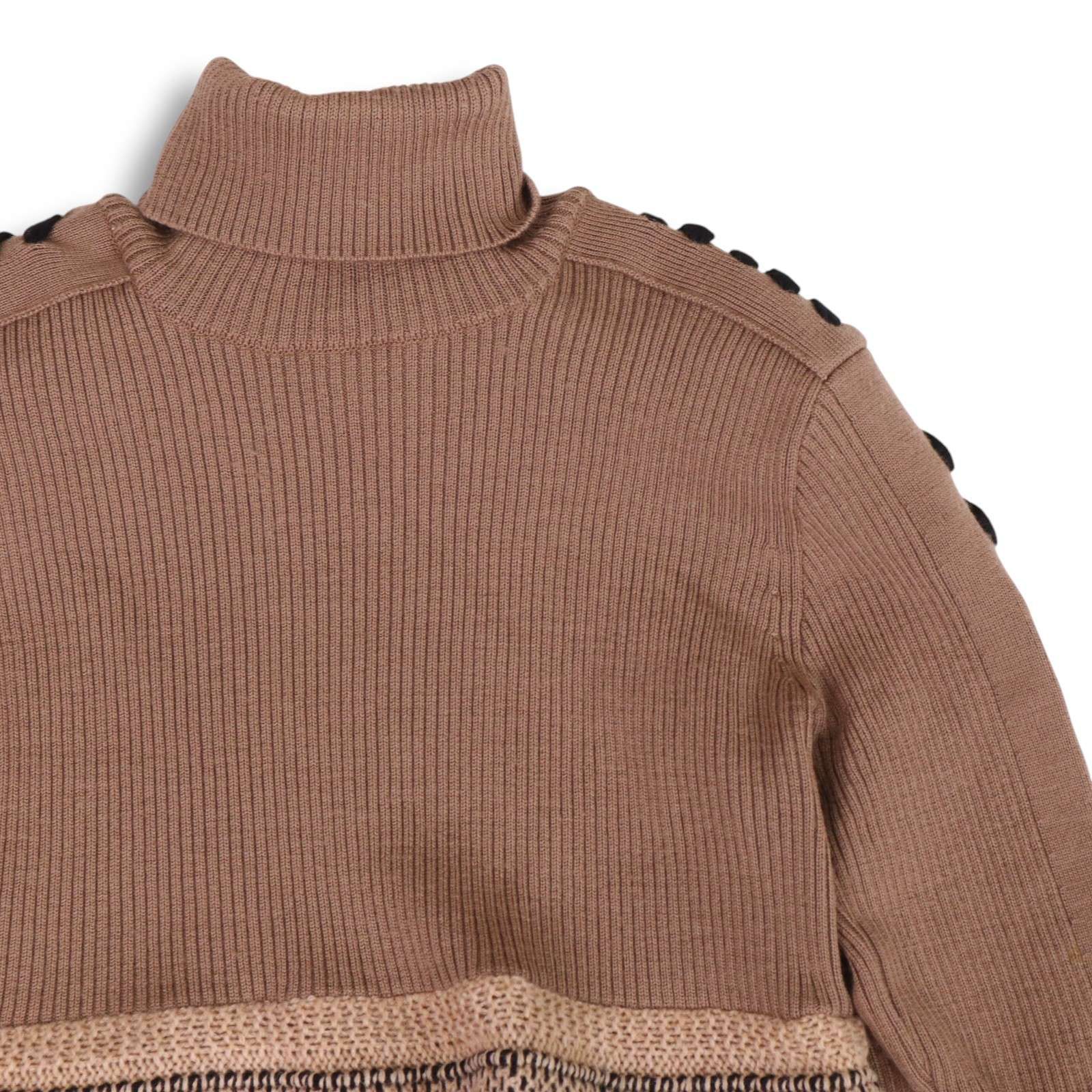 Mame Kurogouchi マメクロゴウチ Exotic Pattern Peplum Knit ウール