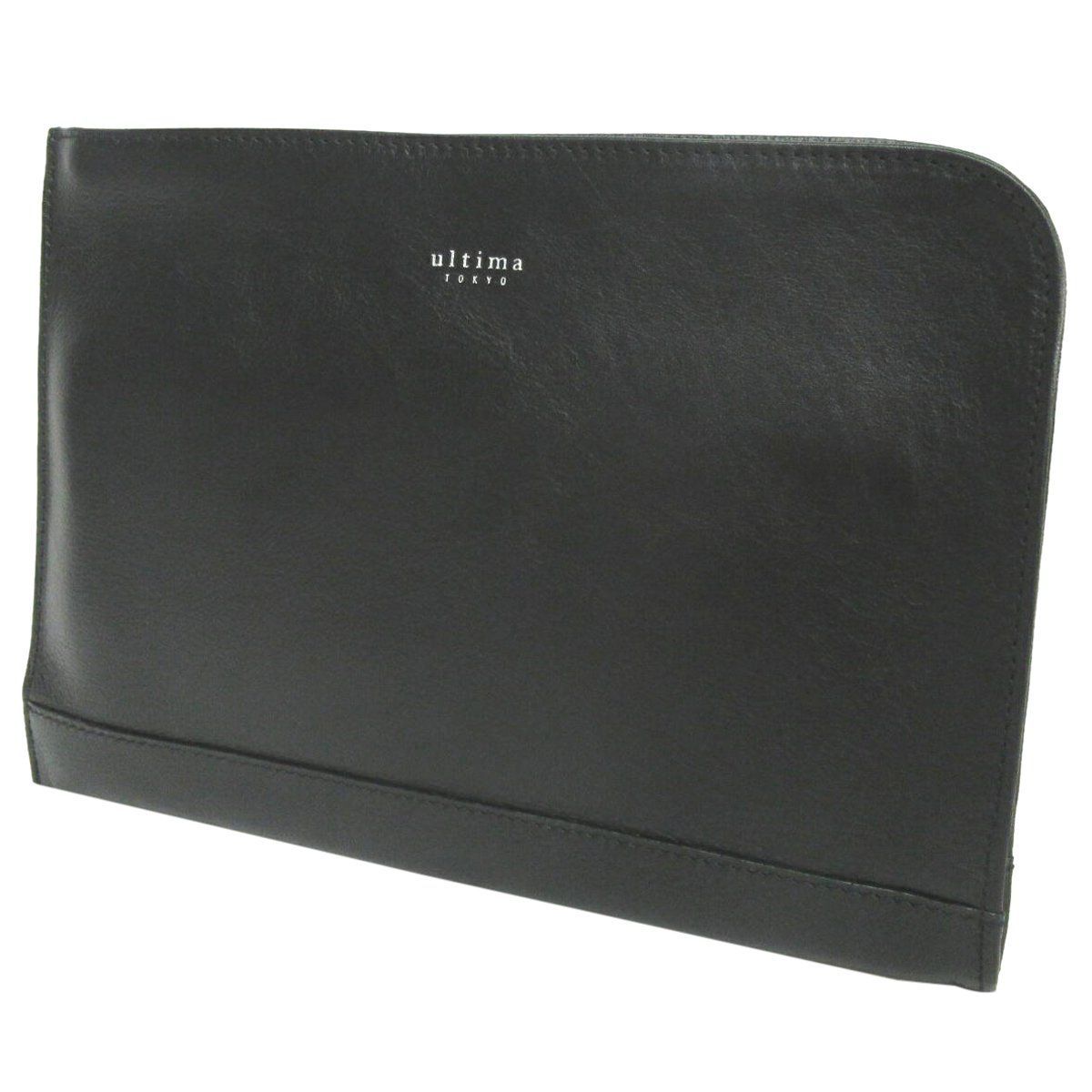 Color:ブラック [ウルティマ トーキョー] クラッチバッグ 本革 ポーチ  