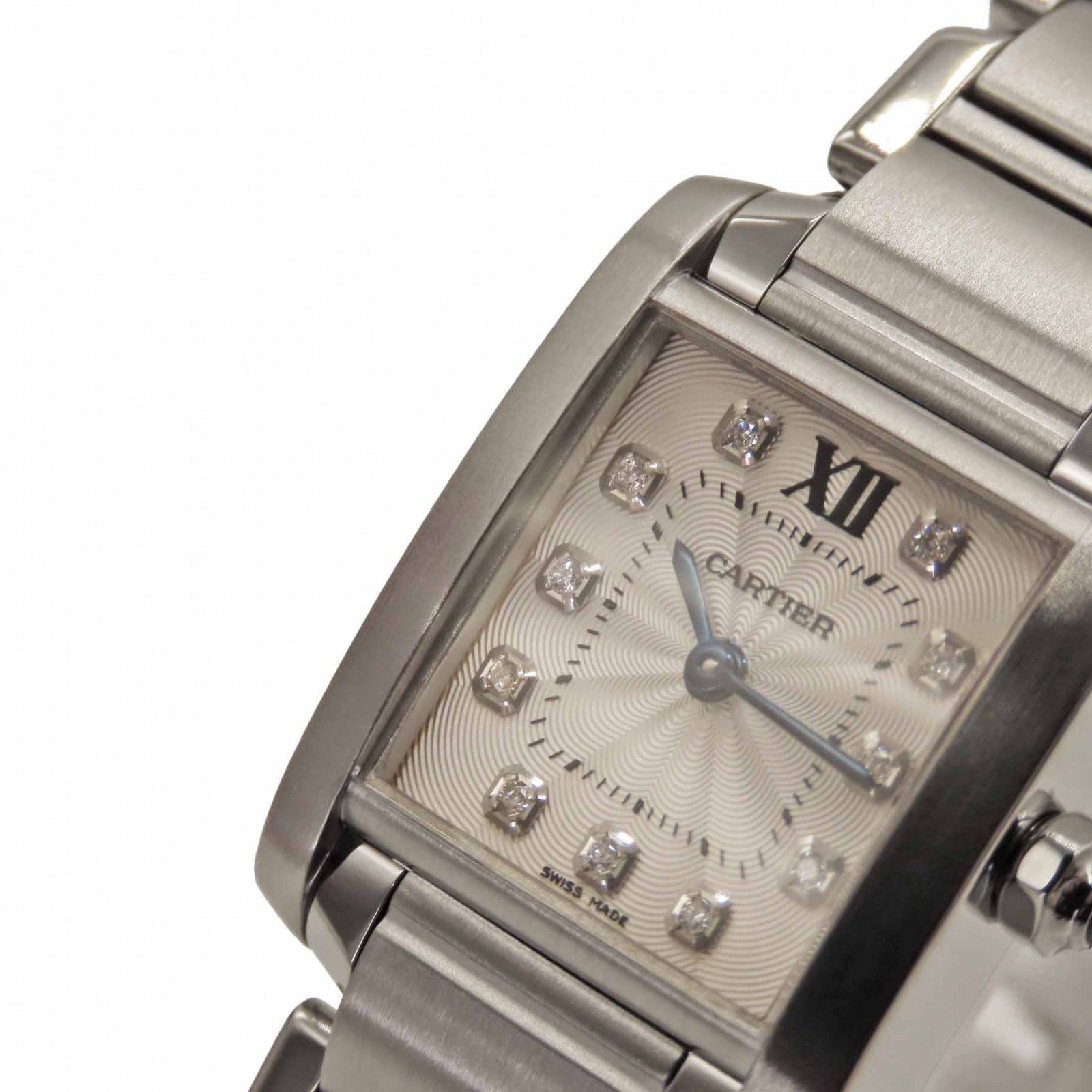 カルティエ WE110006 シルバー/ダイヤモンド レディース 腕時計