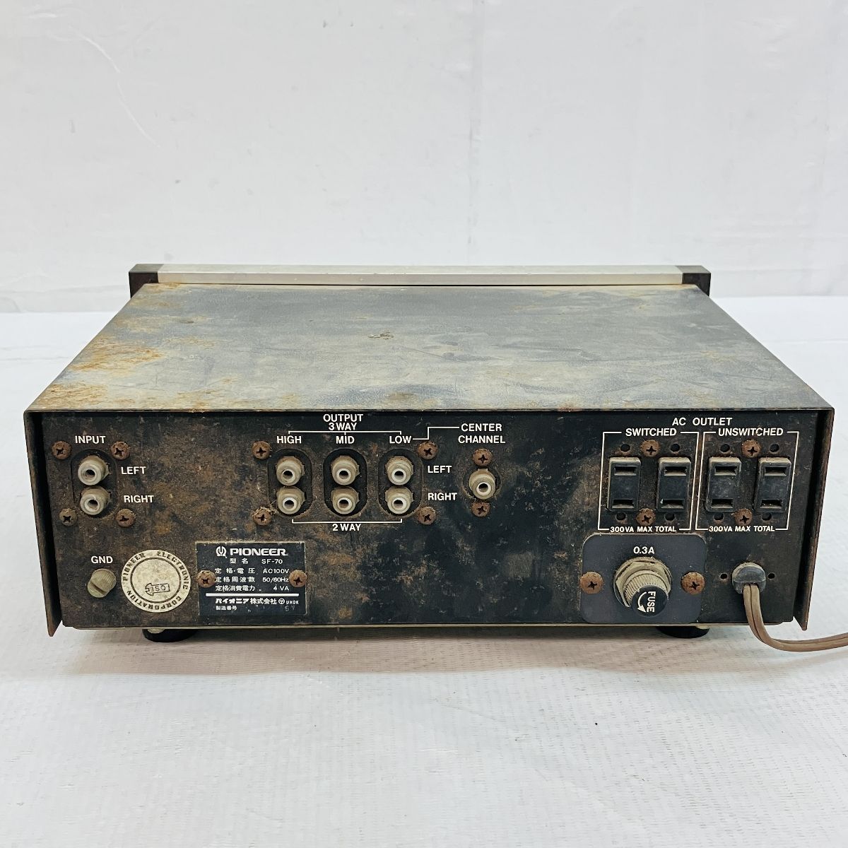 Pioneer SF-70 チャンネルデバイダー エレクトロニック クロス