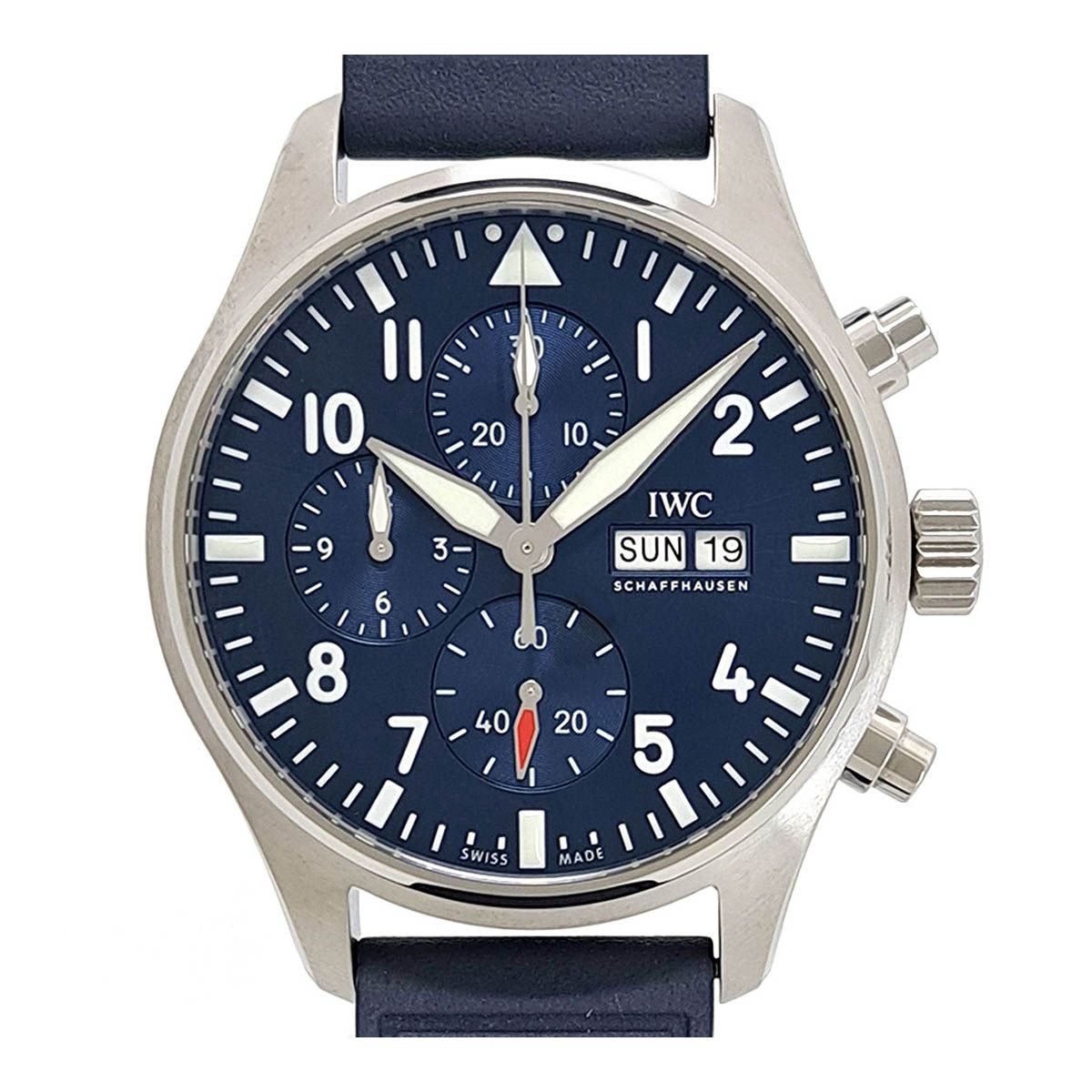 IWC パイロットウォッチ クロノグラフ デイデイト IW378003 自動巻き ステンレススティール メンズ IWC【中古】 【時計】