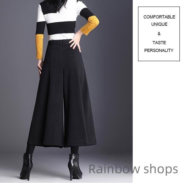 【新品未使用】FOXEY　ガウチョパンツ　カシミヤ100％　ボトムス　白　M 新品未使用】FOXEY ガウチョパンツ カシミヤ100％ ボトムス 白 M