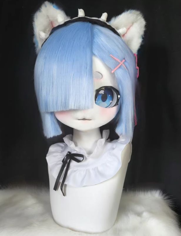 着ぐるみヘッド kigurumi NO.4 青 ファースーツ 全頭ヘッド ケモノ マスク ぬいぐるみ コスプレ コスチューム