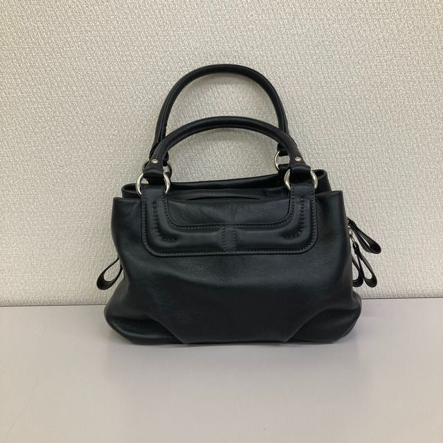 ウンガロ（ungaro） ハンドバッグ（ミニバッグ） 黒 レザー - メルカリ
