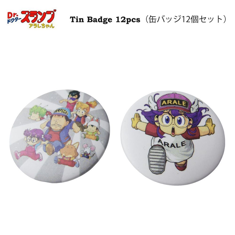☆ドクタースランプ☆アラレちゃん 缶バッジ 12個セット tin