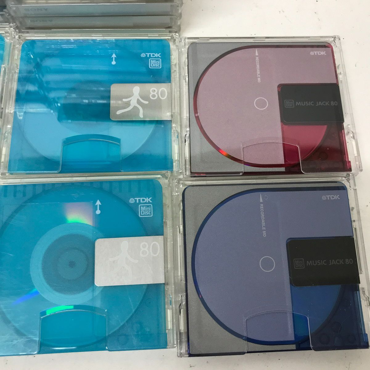 【ジャンク】MDディスク 約190枚 SONY maxell TDKなど 使用済み  SONY MD 80分 Maxell MD80分 未開封 TDK maxell VICTOR SONY ミニ