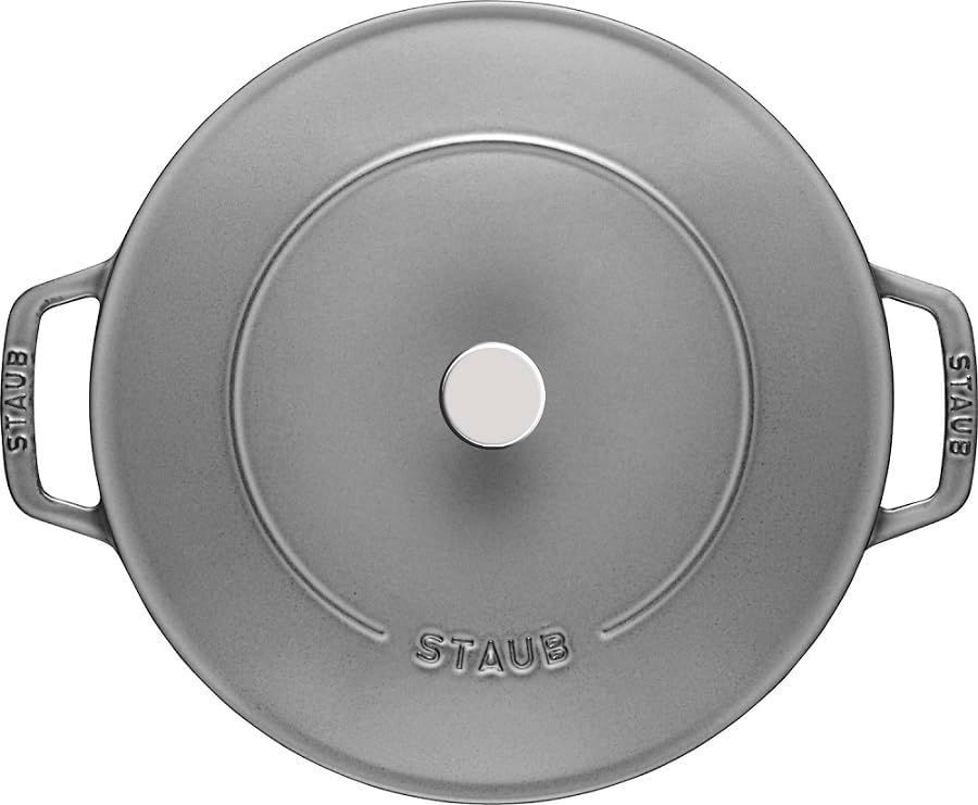  ストウブ Staub ブレイザー ソテーパン グレー 24 cm 両手 鋳物 ホーロー 鍋 浅型 すき焼き IH対応 ミルクパン ホーロー鍋 鍋 グリル