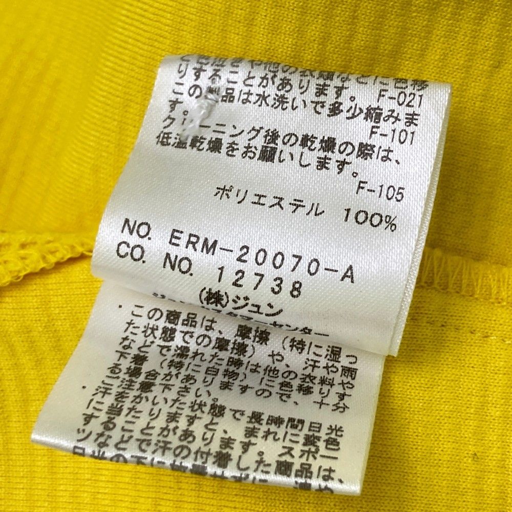 サイズ：M JUN&ROPE ジュン アンド ロペ  フレアスリーブポロシャツ  イエロー系 [240101411577] ゴルフウェア レディース ストスト サイズ：M JUN&ROPE ジュン アンド ロペ フレアスリーブ