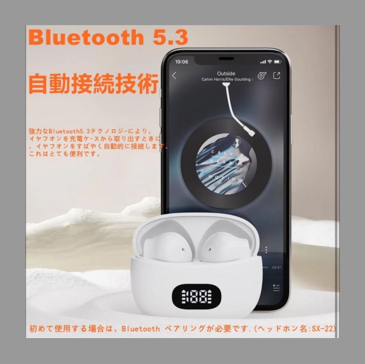 Bluetoothイヤホン ワイヤレスイヤホン 2023最新ブルートゥース