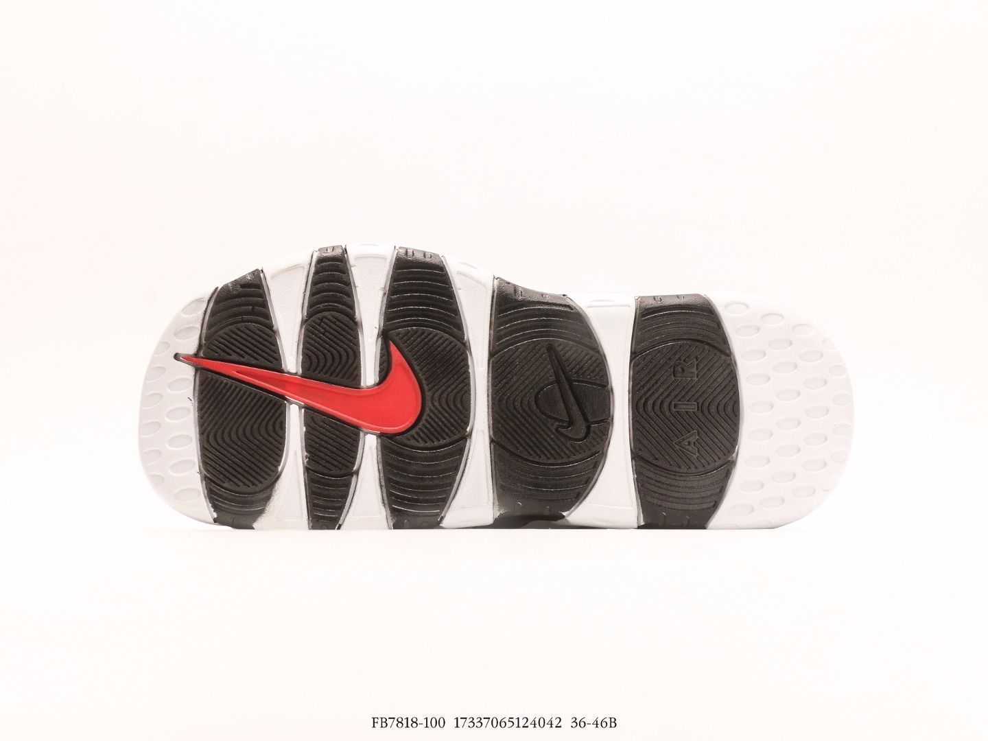 ナイキ エアモアアップテンポ スライド ホワイト アンド ブラックFB7818-100 STEELWINDOWSANDDOORS_COM