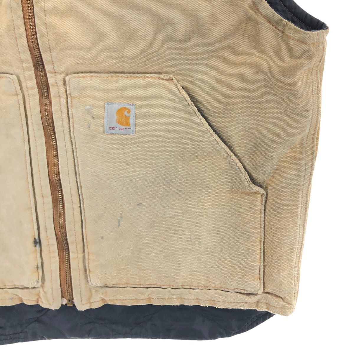 【古着】Carhartt ダックベスト ペンキ カーハート 古着】Carhartt ダックベスト ペンキ カーハート Carhartt