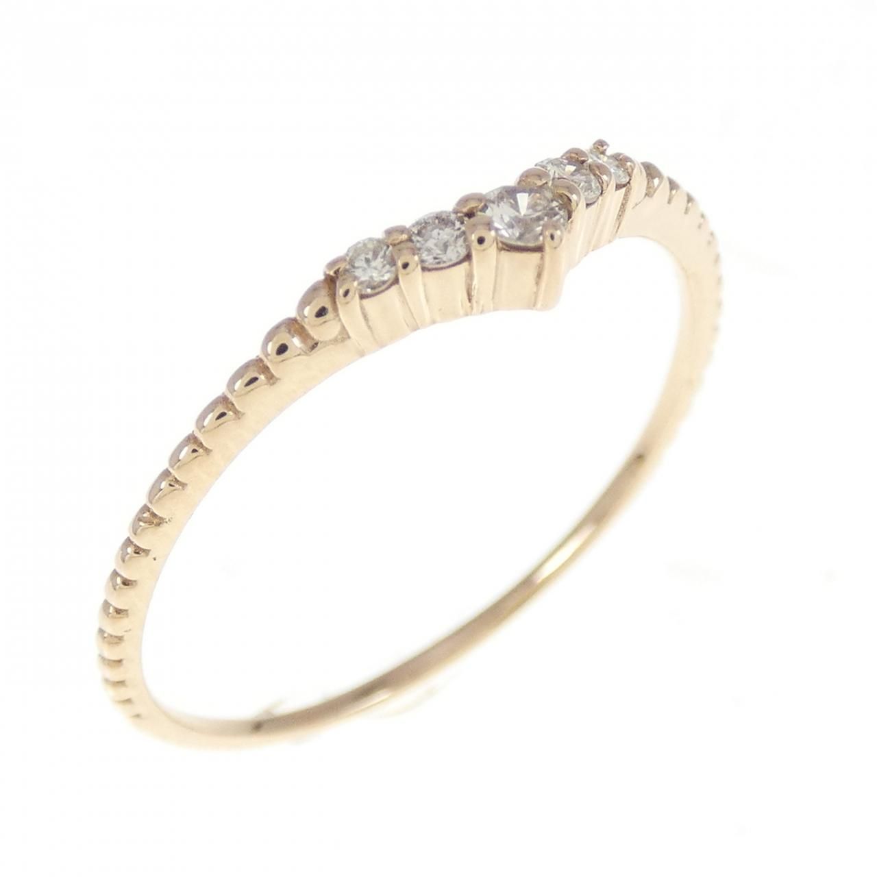 K18PG ダイヤモンド リング 0.10CT