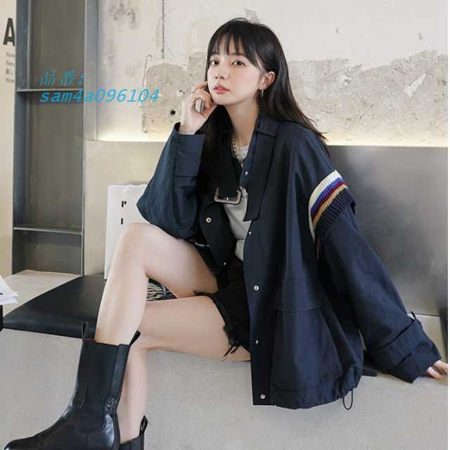 アウター ブルゾン ジャケット レディース ジャンパー 大人 ゆったり ボタン 長袖 ジャケット 大きいサイズ キレセク きれいめ am4a096104