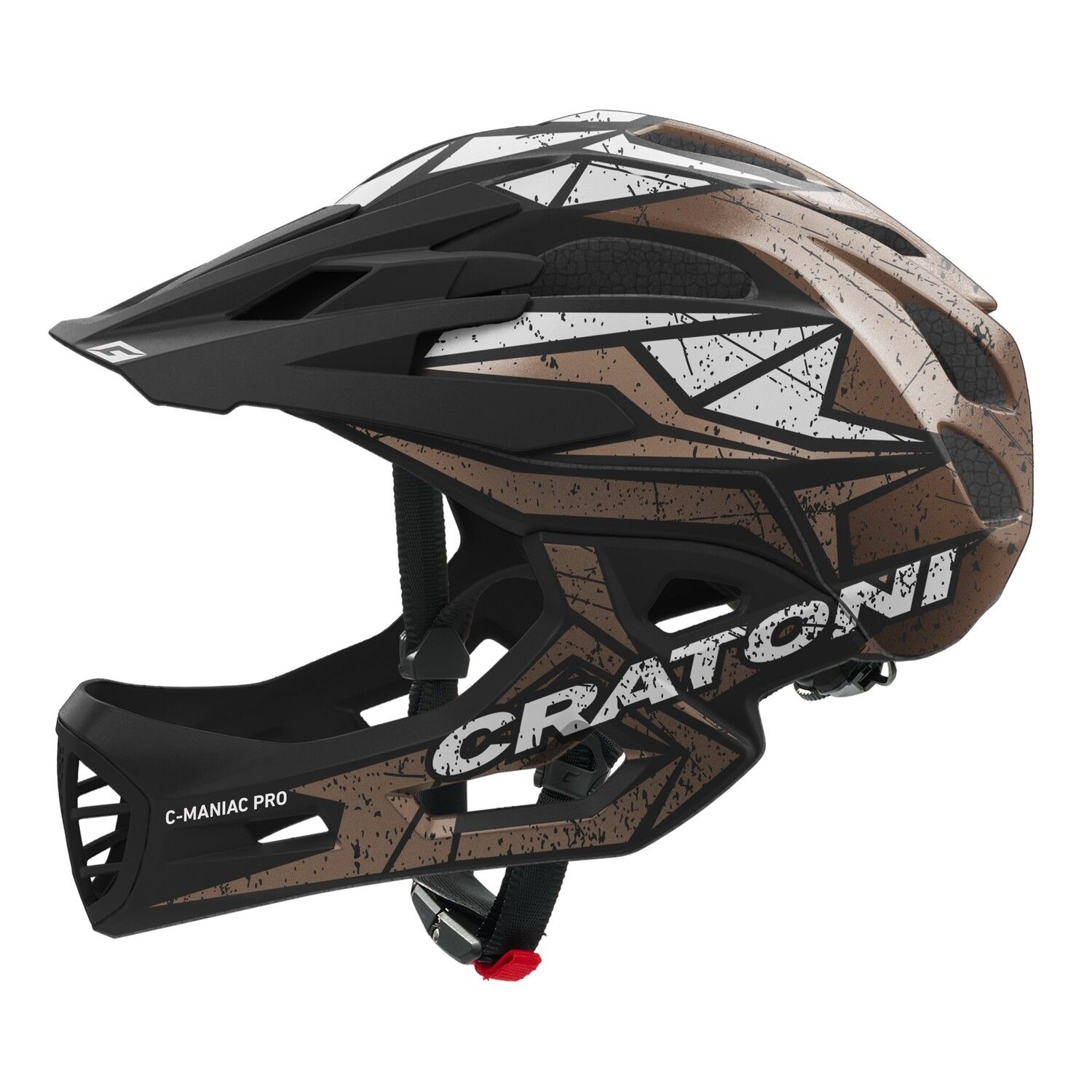 最速発送 キッズヘルメット クラトーニ CRATONI Cマニアックプロ ブラックゴールドホワイト グロッシー ML 54-58cm