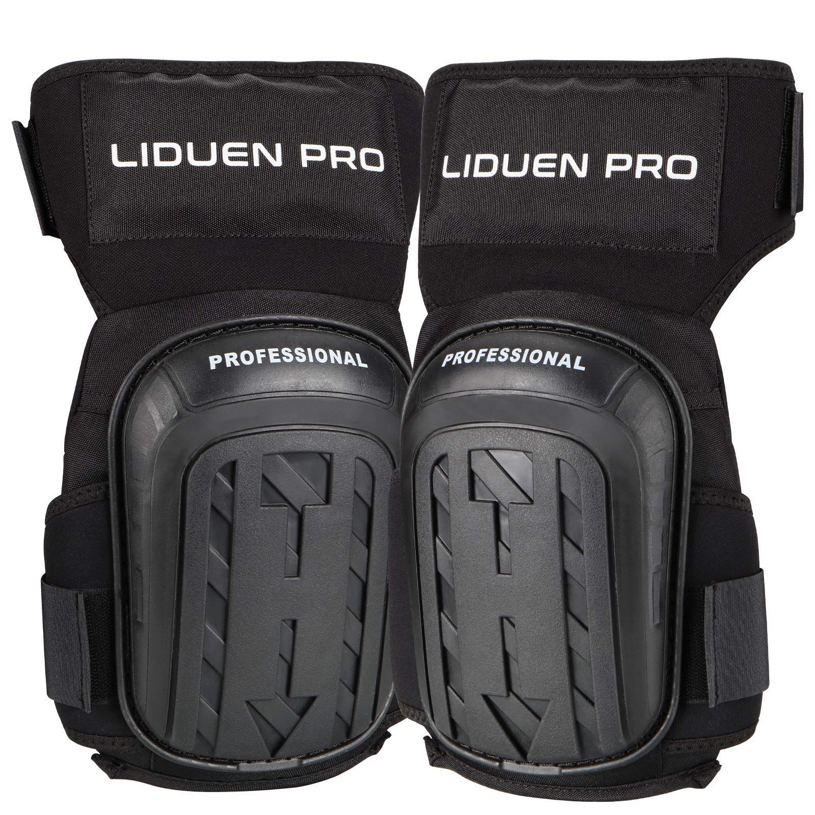 【在庫処分】厚手 ひざサポーター 滑り止め PRO フォーム LIDUEN ニーパッド 快適なゲルクッション構造 ガーデニング、フローリング作業用 作業用 両膝セット… ひざパット