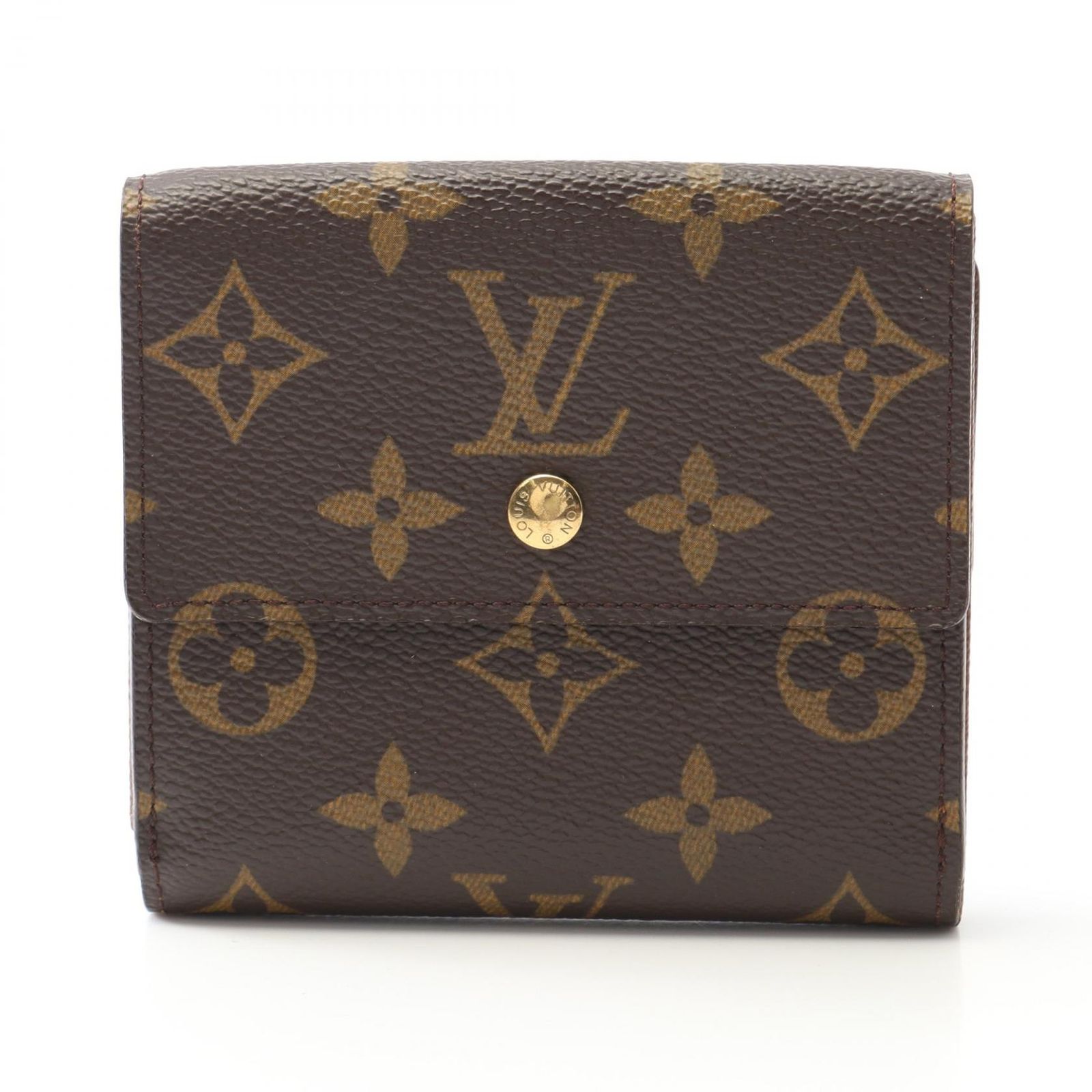 ルイ ヴィトン LOUIS VUITTON 三つ折り財布 ポルト モネ ビエ カルトクレディ M61652 PVCコーティングキャンバス レザー ポルトモネ ビエ カルトクレディ レディース Used A