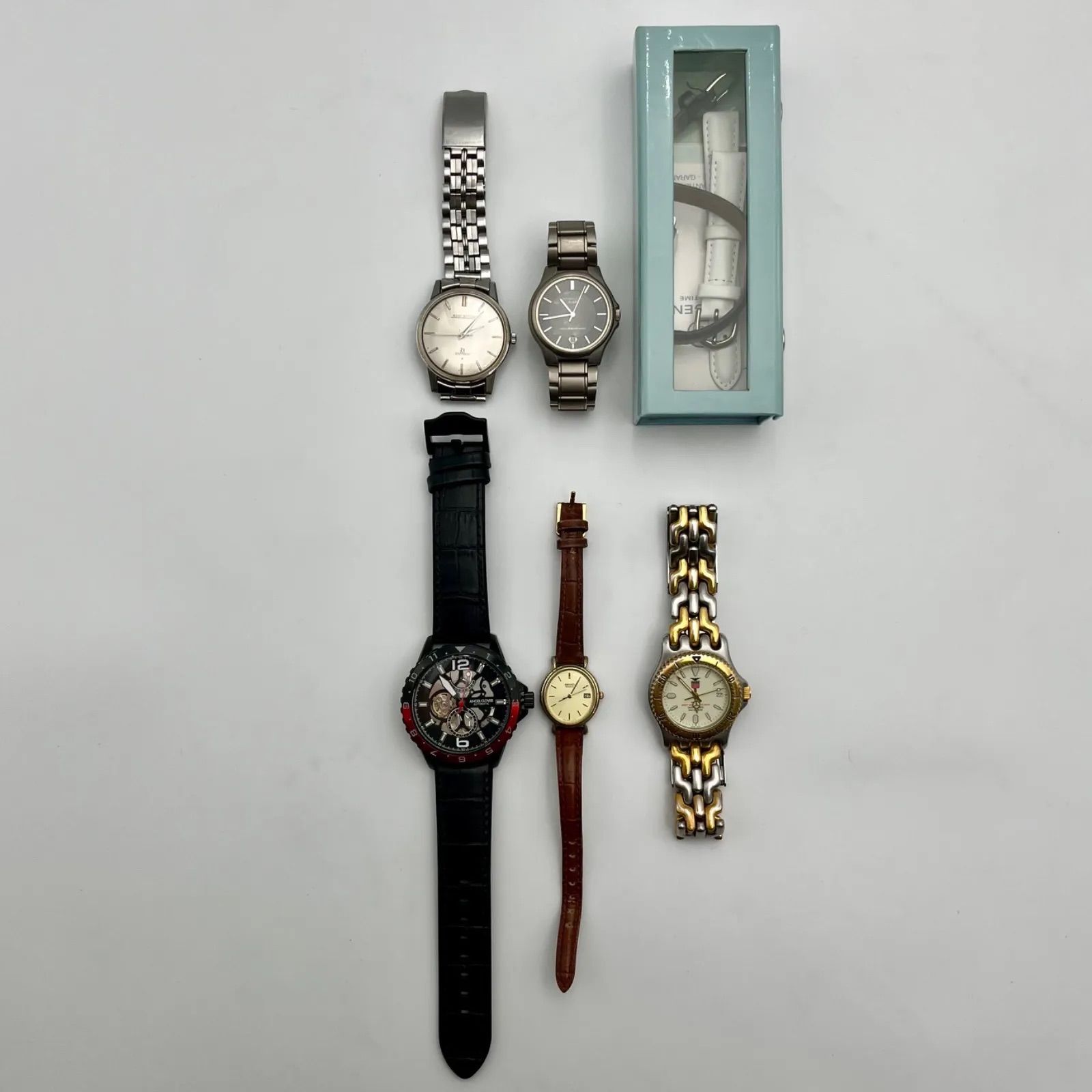 ELGIN|FK-358|SEIKO|3422-5040|ANGEL CLOVER|TCA45|SEIKO|ALBA|EPSILON|TITANIUM|V732-0100|SEIKO|DIASHOCK 21 JEWELS|OXYGEN|動作未