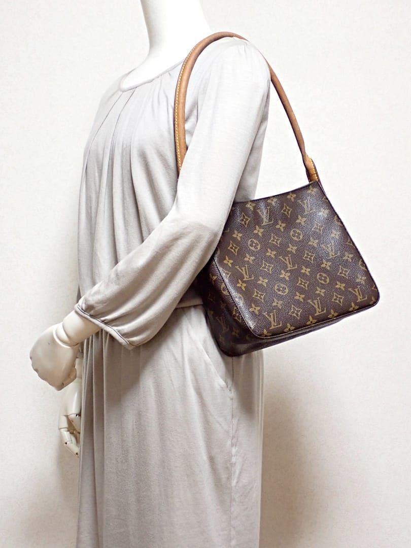 LOUIS VUITTON ルイ ヴィトン モノグラム ショルダーバッグ ルーピングMM M51146 FL0072 中古B- 【送料無料】 A-8281【質屋出品】 LOUIS VUITTON ルイ ヴィトン モノグラム ショルダーバッグ ルーピング