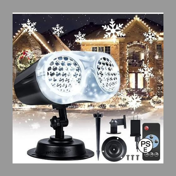 クリスマス プロジェクターライトLED投光器 投影ランプ 投影