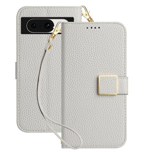 Google Pixel 8_グレー Deeaar Google Pixel 8 ケース手帳型 人気 スマホケース Google Pixel 8 財布型 カバー カードポケット付き 軽量 薄型 全面保護 贈り物 pixel8 カード収納 スタンド機能 横置きス