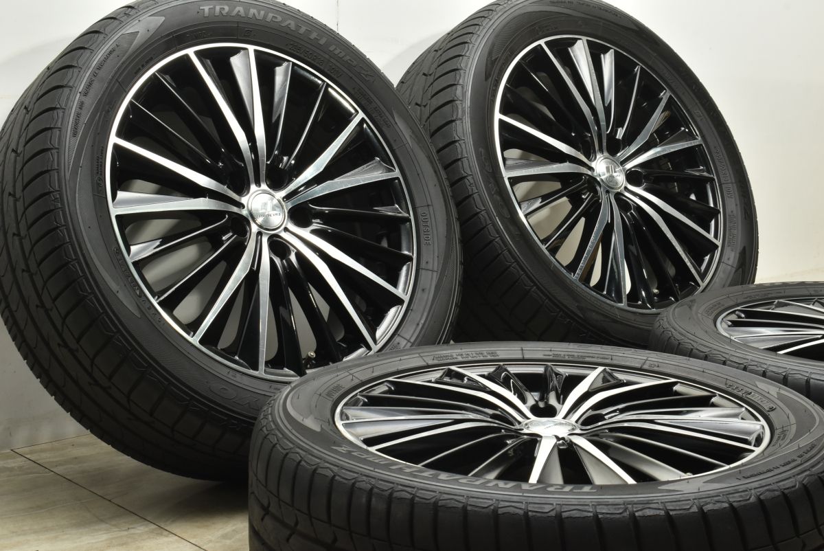 程度良好 VERTEC VR-5 VOGUE 18in 7J 48 PCD114.3 TRANPATH mpZ 235 50R18 アルファード ヴェルファイア エルグランド SKフォレスター