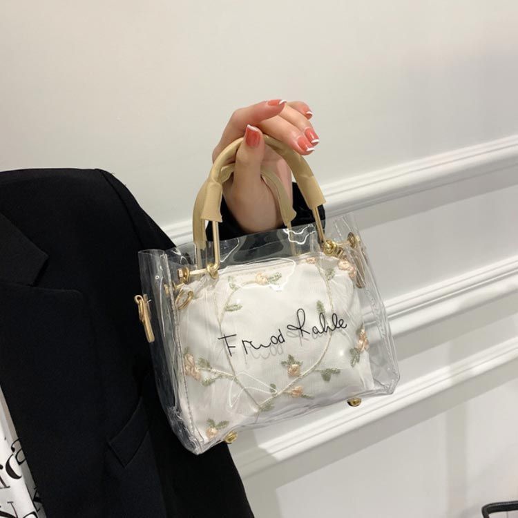 クリアバッグ レディース 3way ミニバッグ ショルダーバッグ