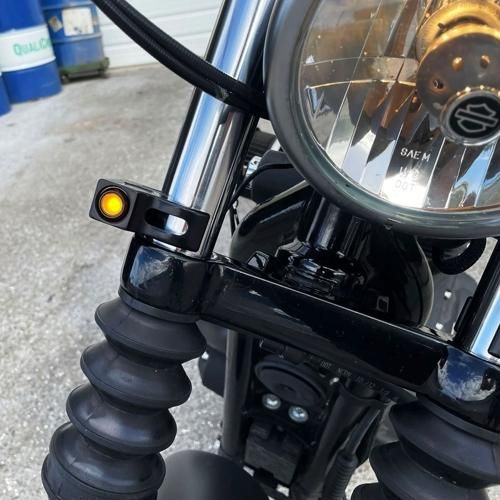 RAT EYE LED フォークマウント マーカーライト ブラック 39mmフォーク BRIGHTFACE_UK