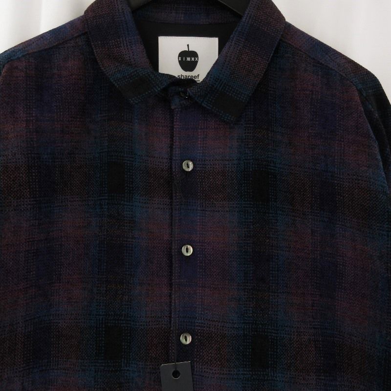SHAREEFシャリーフ　 MOLE CHECK L/S PULLOVER SHAREEF（シャリーフ）の「MOLE CHECK PULL OVER（シャツ