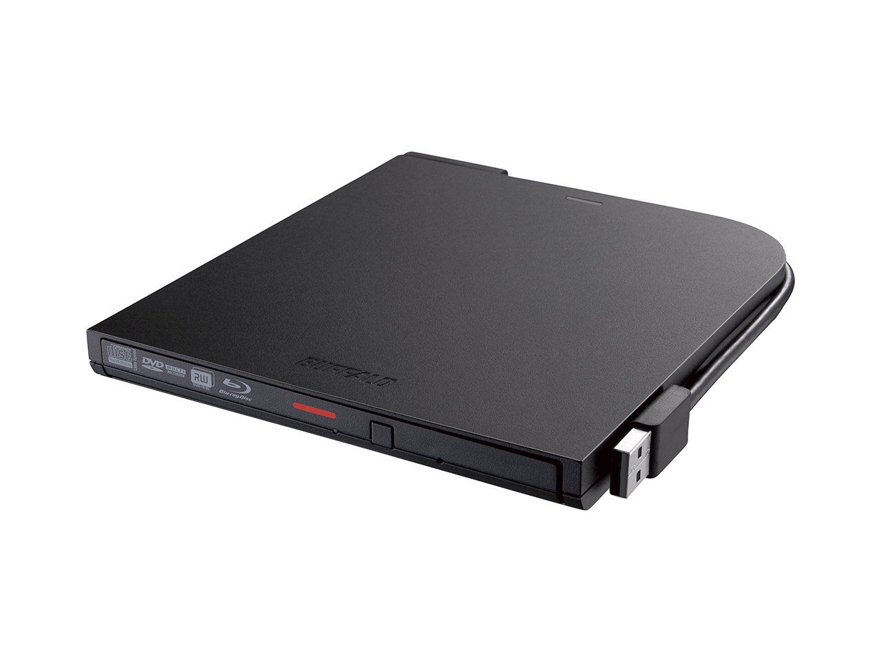 BUFFALO BDXL対応 USB2.0用ポータブルブルーレイドライブ スリムタイプ ブラック BRXL-PT6U2V-BKD ブラック