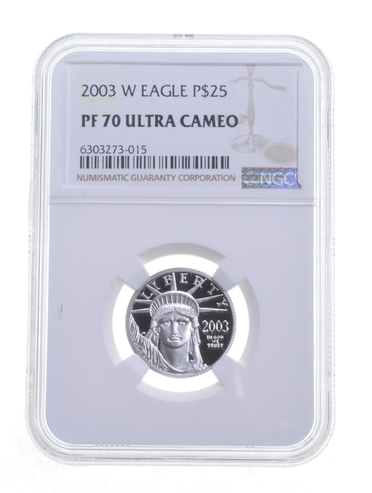 PF70 UCAM 2003W $25 アメリカンプラチナイーグル NGCグレード