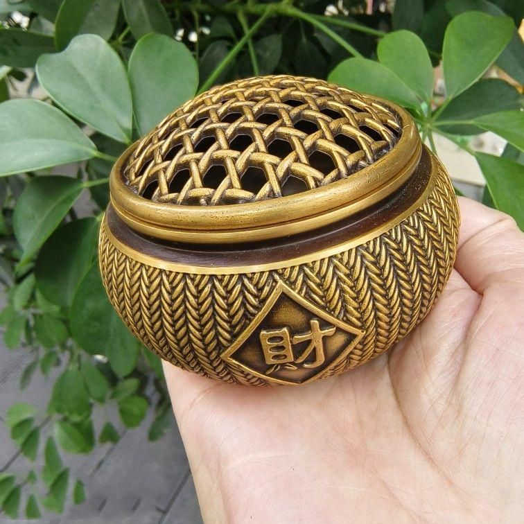 銅器香炉 招財進宝香炉 茶道具 香道具 仏具 装飾品 工芸品 置物