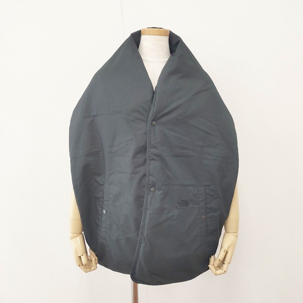 THE NORTH FACE PURPLE LABEL NN8256N ライトウェイトツイルマウンテンダウンケープ リバーシブル ストール ブラック レディース ザノースフェイスパープルレーベル 5-0925T◎