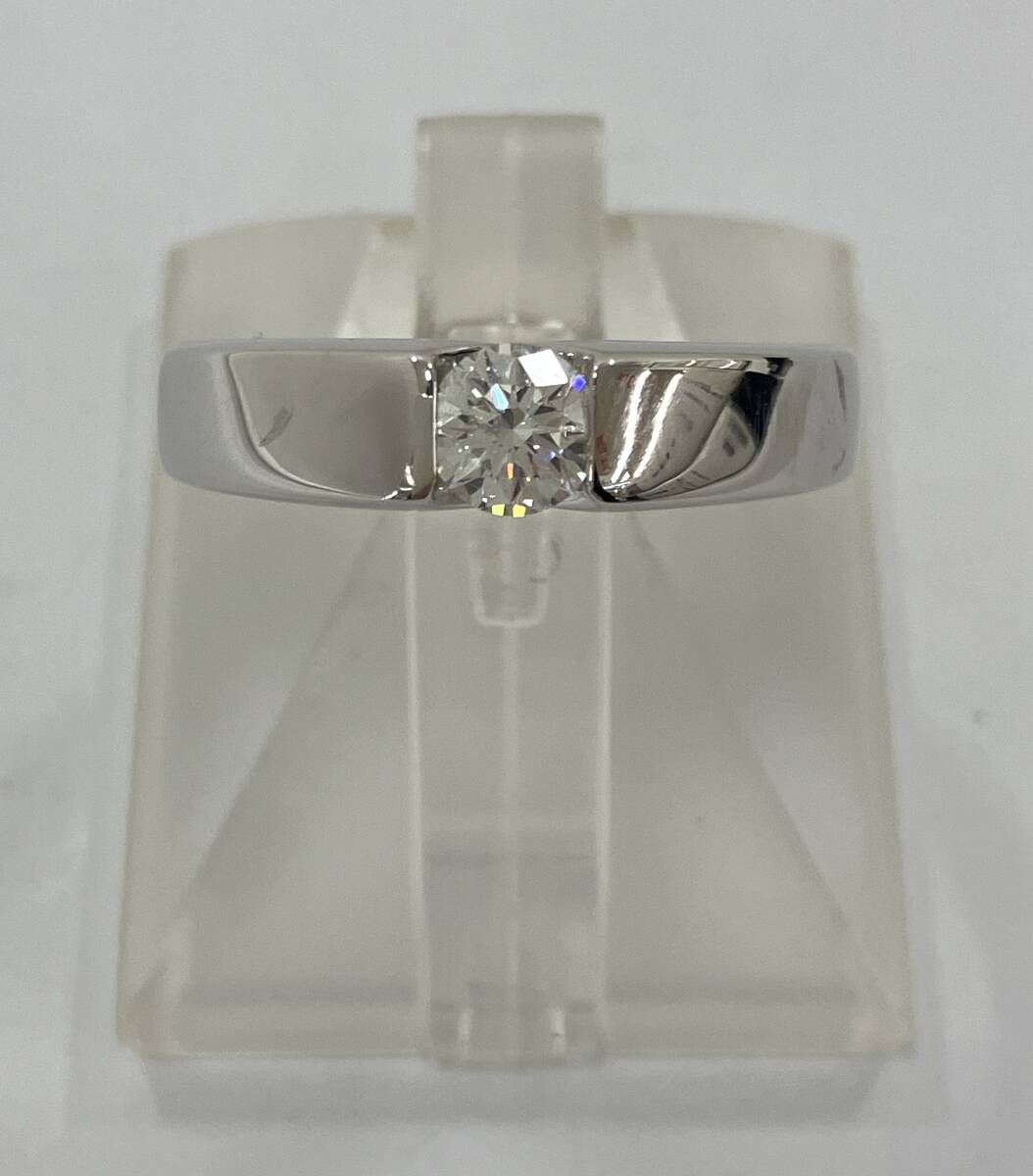 Pt950 ﾀﾞｲﾔﾓﾝﾄﾞ0.309ct 8.5g 9号 プラチナダイヤモンドリング 指輪
