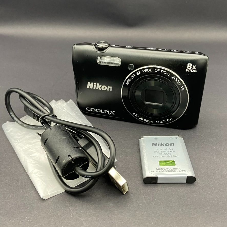 ニコン Nikon COOLPIX A300 コンデジ（バッテリー・充電ケーブル