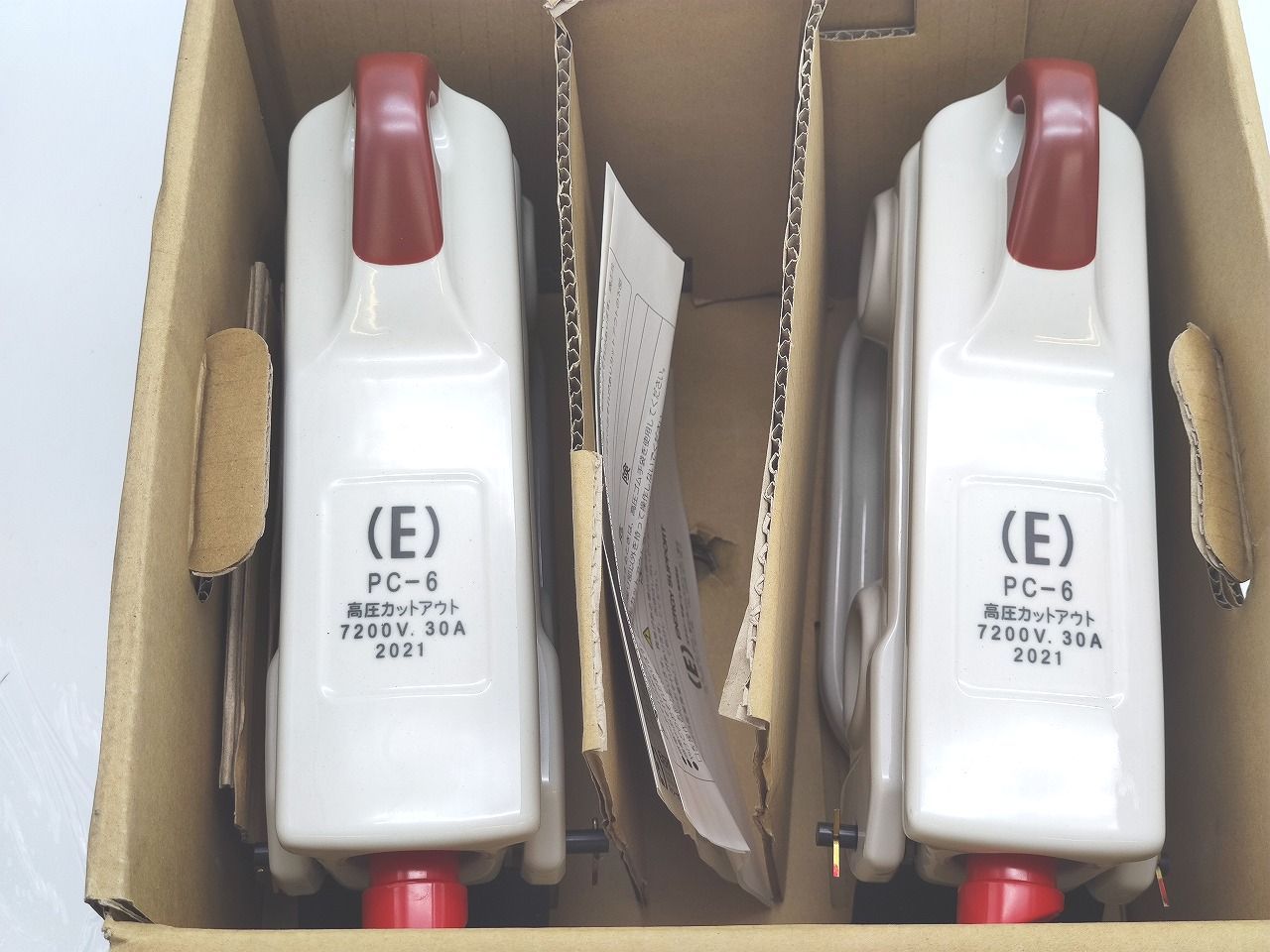 インボイス対応 箱汚れいたみあり エナジーサポート 高圧カットアウト PC-6 本体×2点セット