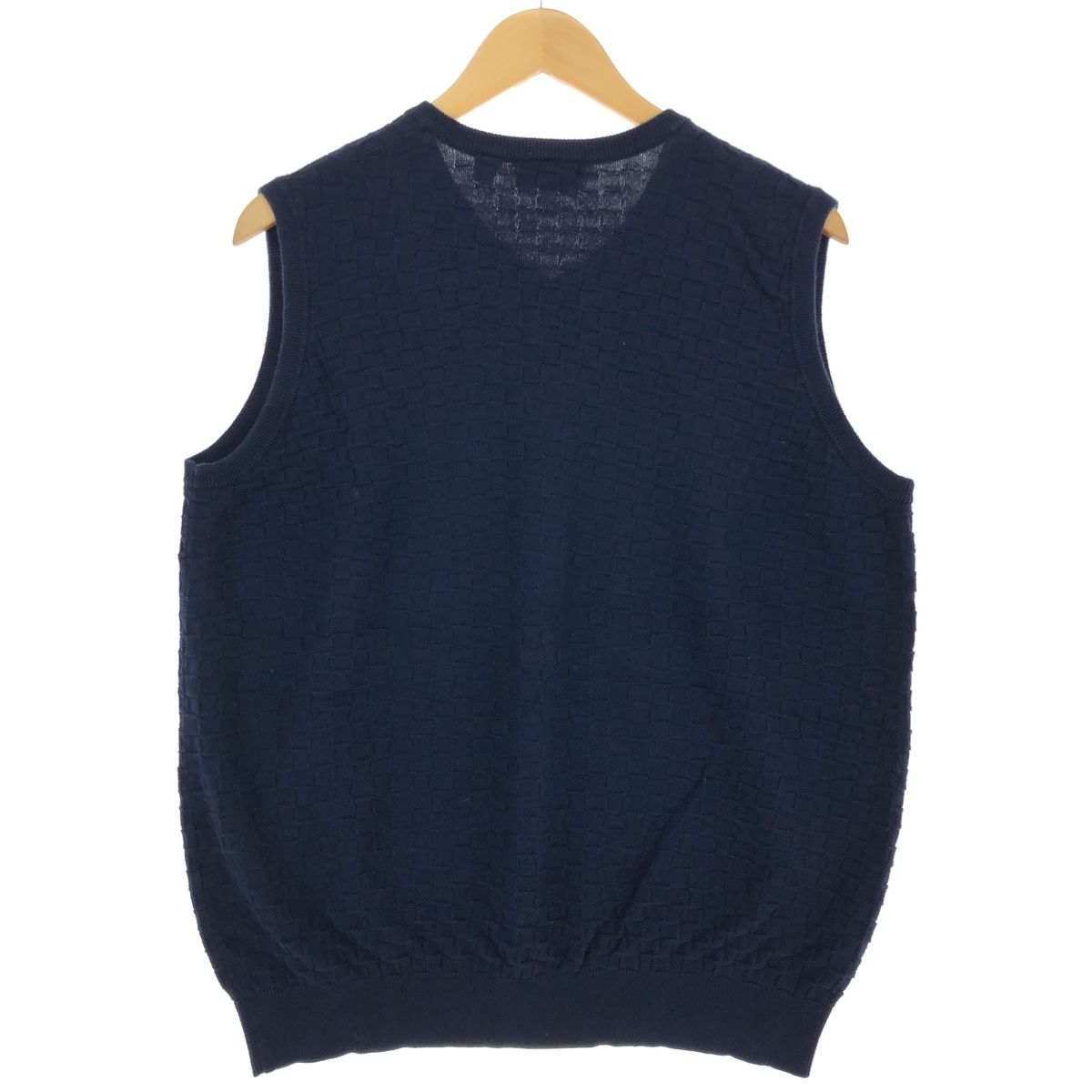 古着 ラコステ LACOSTE SPORT Vネック コットンニットベスト 5 メンズM 