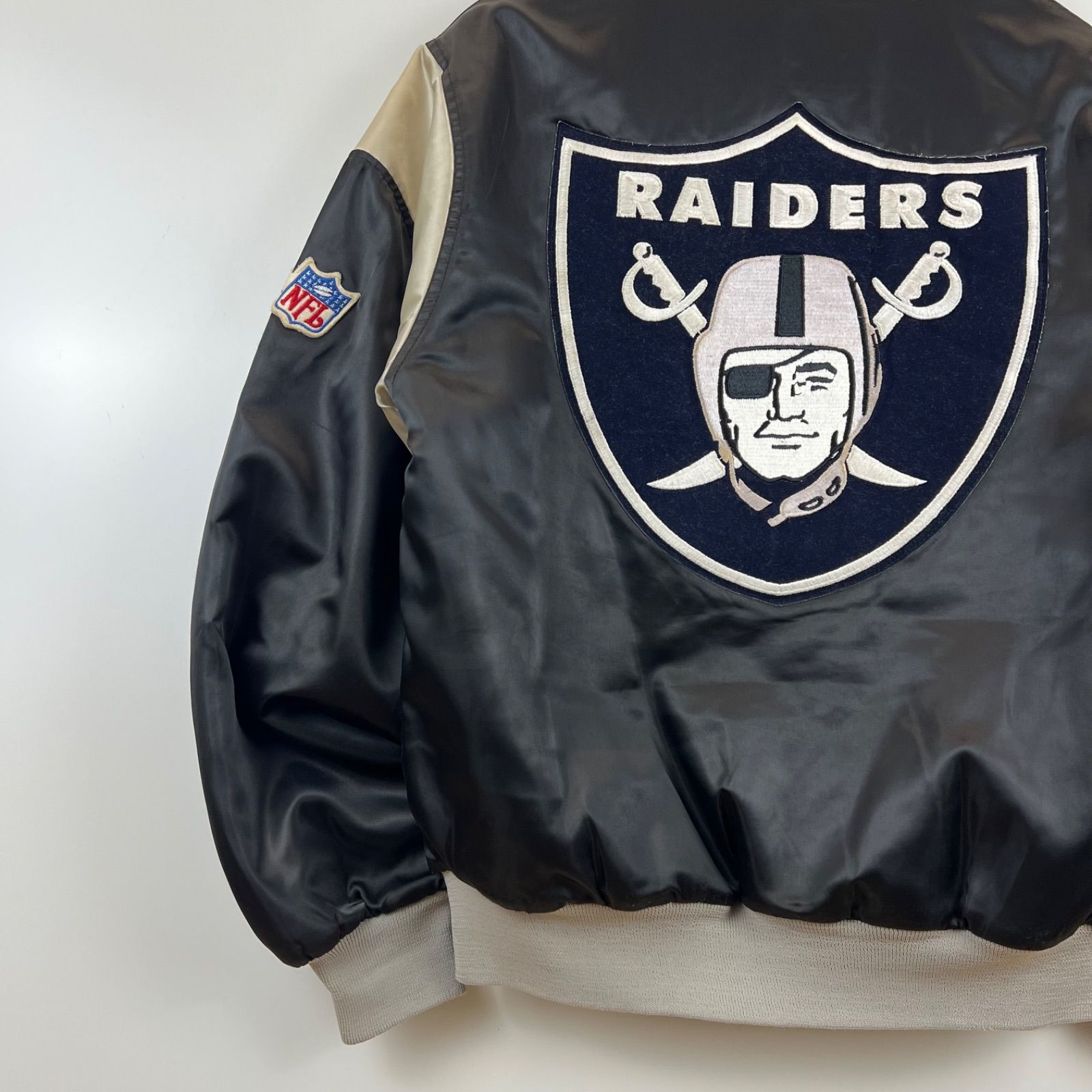 CHALK LINE 90s USA VTG NFL RAIDERS virsity jacket M チョークライン