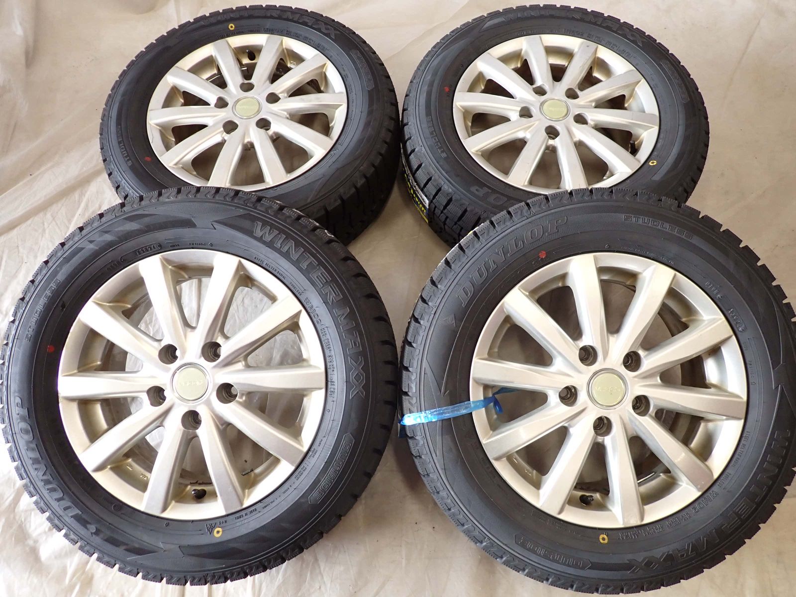 サッパリした 冬 製 4本SET 会社宛 195 65R15×6J 91S ダンロップ WINTER MAXX WM02 アルミ ノア ヴォクシー ステップ NO D6431 情報が満載。