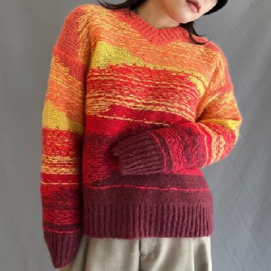 Acne Studios グラデーションモヘヤニット ウール 長袖 Acne Studios グラデーションモヘヤニット ウール 長袖
